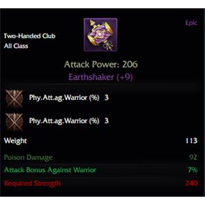 +9 Earthshaker %3 %3 Warrior